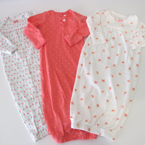 Carter's Other - Bundle of 3 Carter's Baby Infant Sleeper Sack Onesie's Size : Newborn EUC
